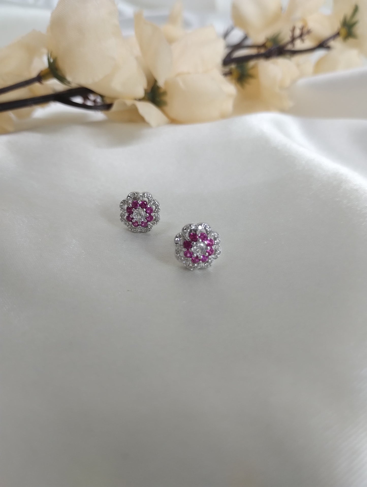 Blossom Earrings (Pink)