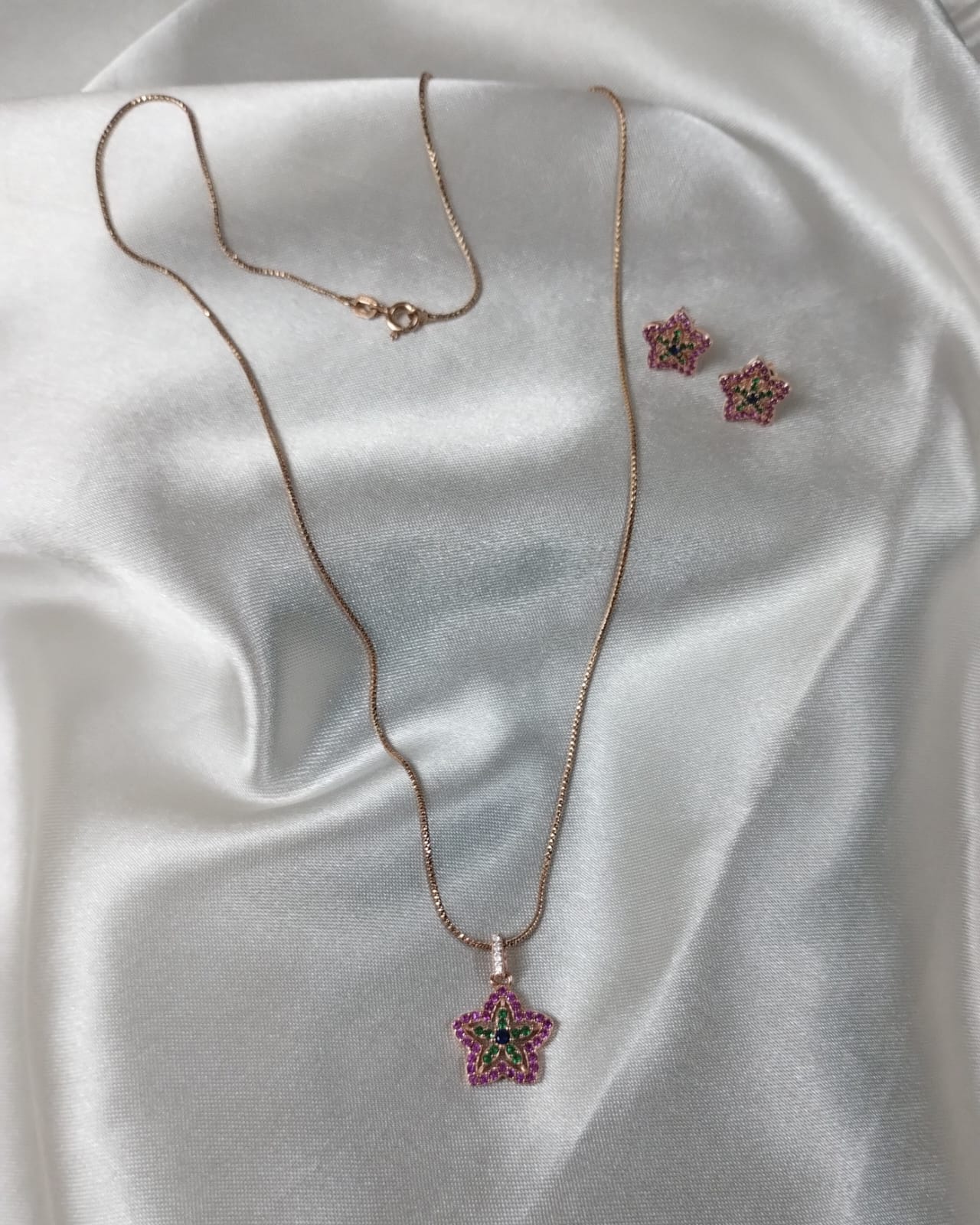 Starlight Silver Pendant Set