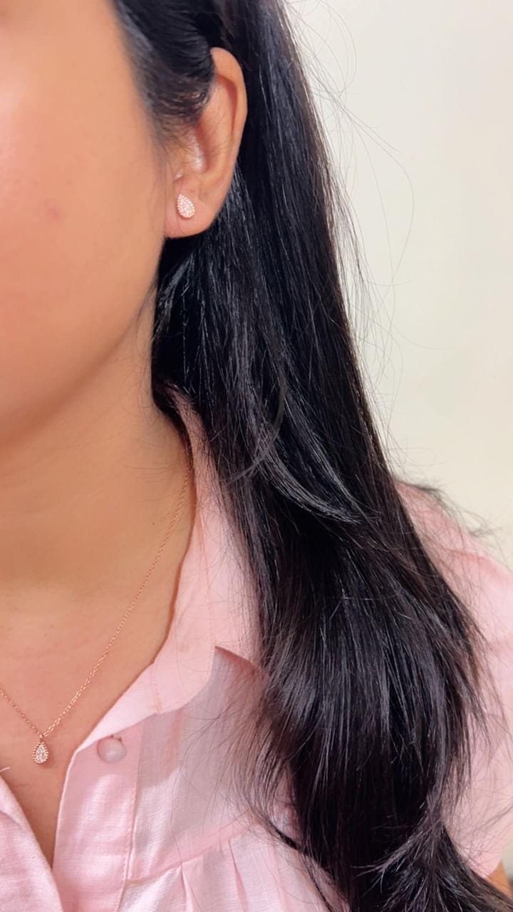 Rosé Drop Pendant Set