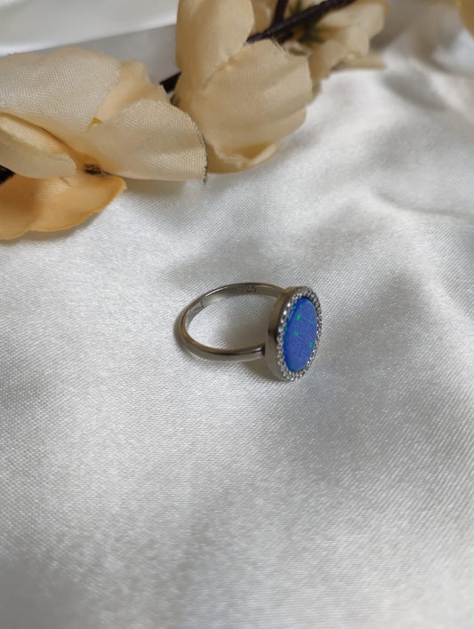 Blue Velvet Ring