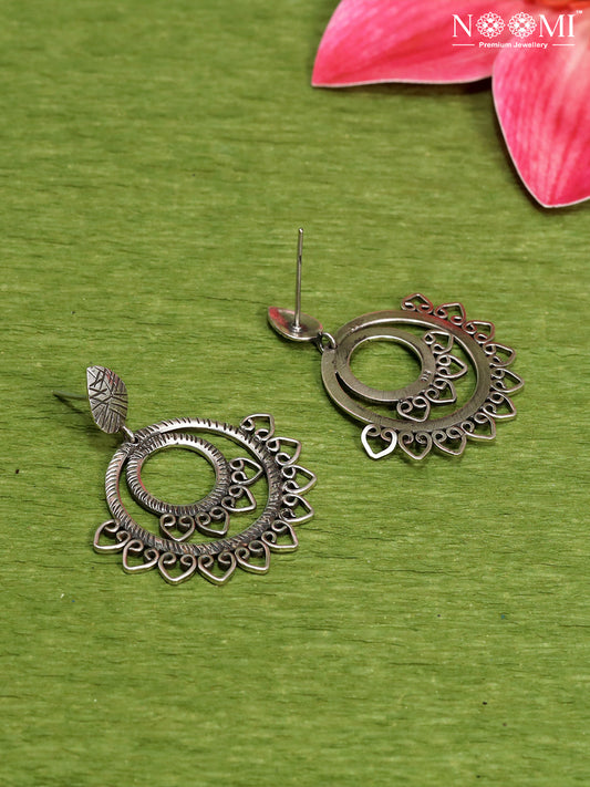925 Silver Chand Bali Earrings. Designer Earrings