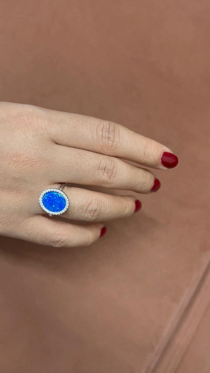 Blue Velvet Ring