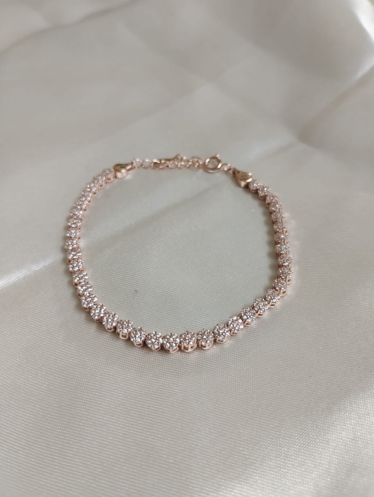 Floral Elegance Tennis Bracelet