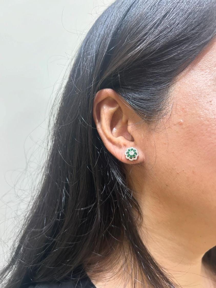 Blossom Earrings (Green)
