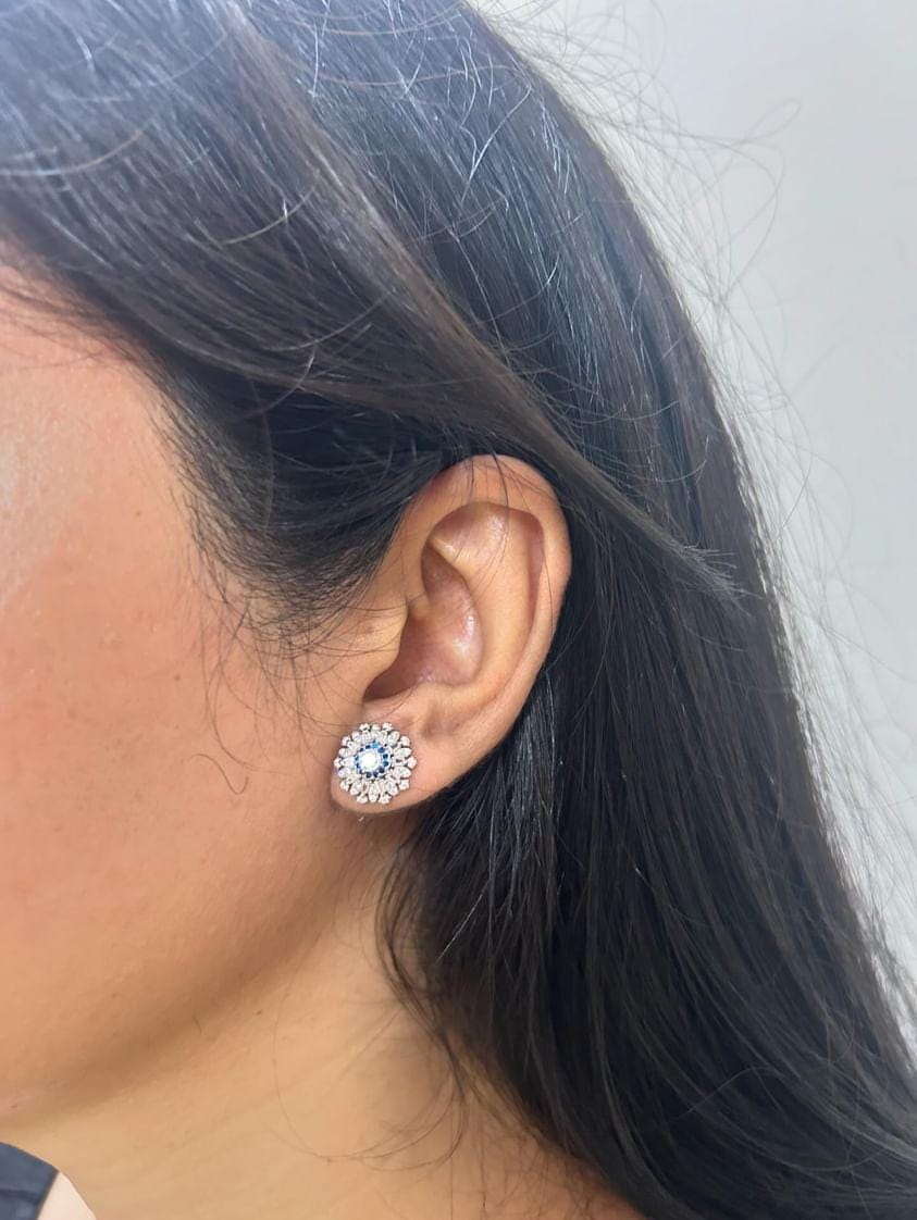 Sunshine Earrings - Blue