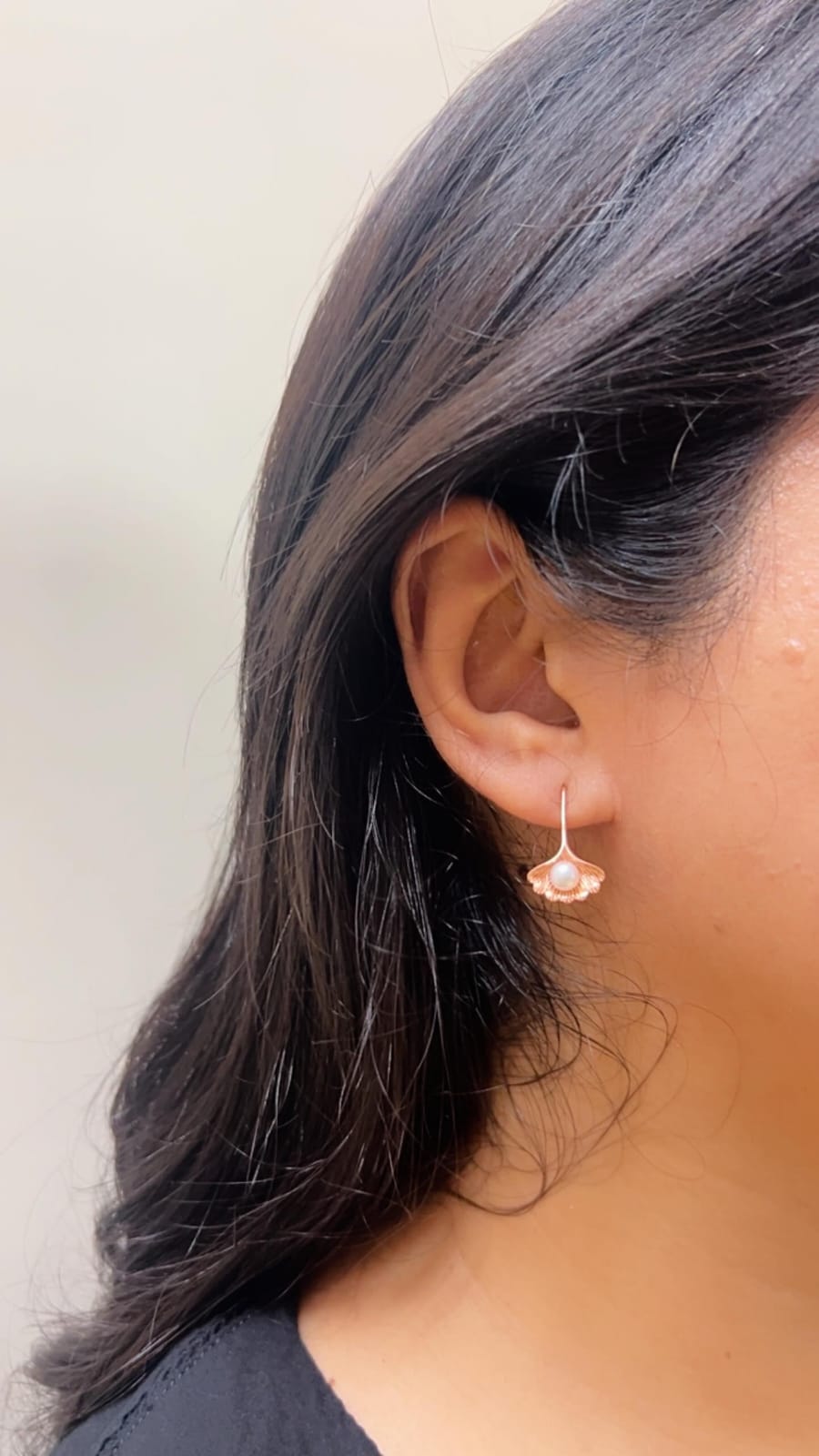 Pearl Shell Hoops