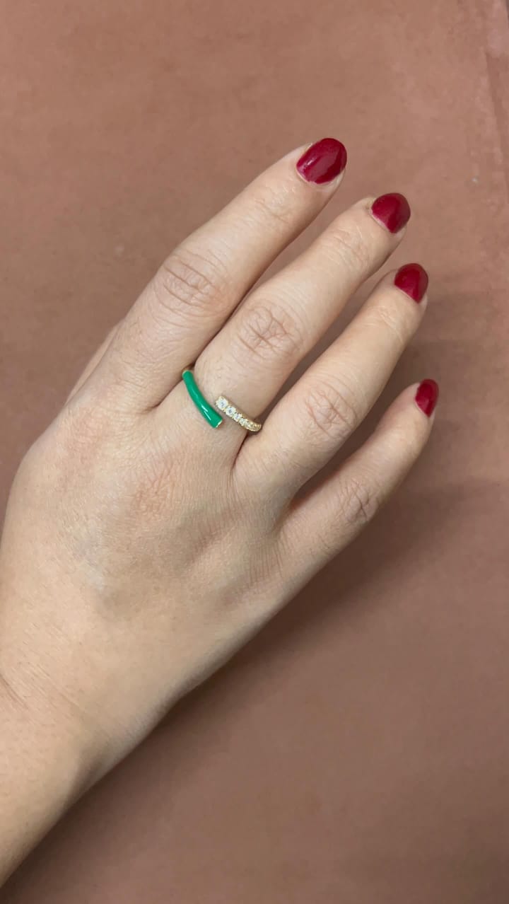 Green Gold Ring