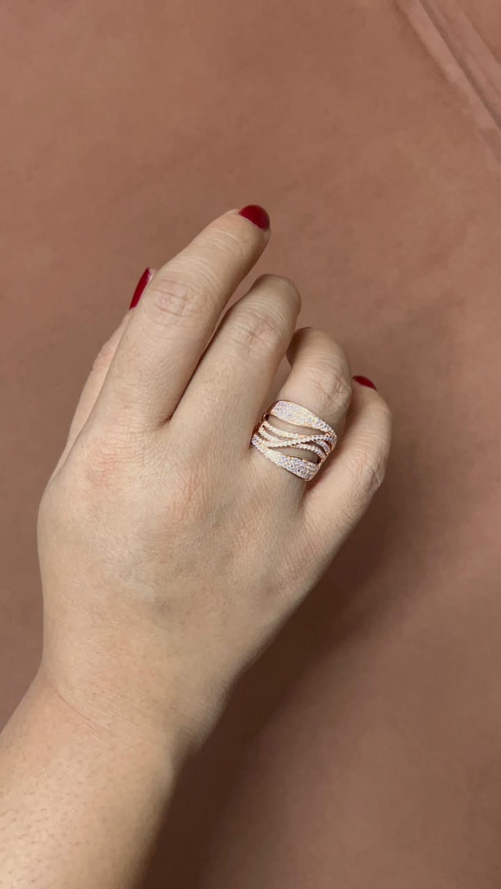 Sparkling Zircon Band