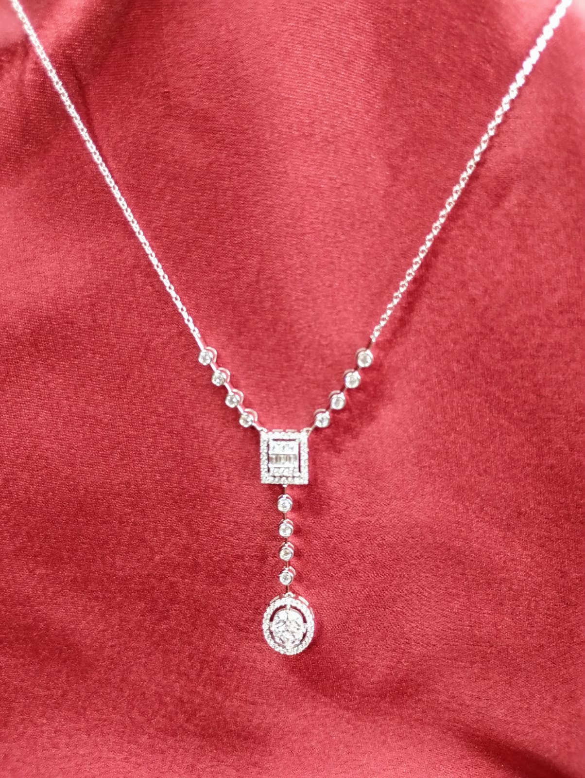 92.5 Silver Eternal Necklace Set