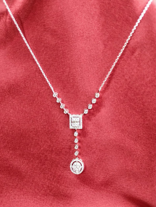 92.5 Silver Eternal Necklace Set