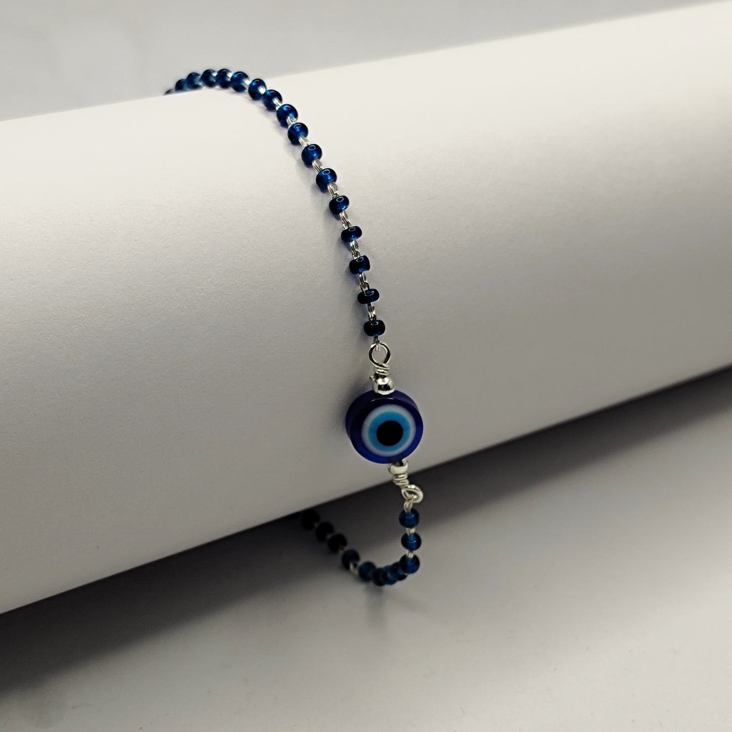 Deep Blue Evil Eye Bracelet