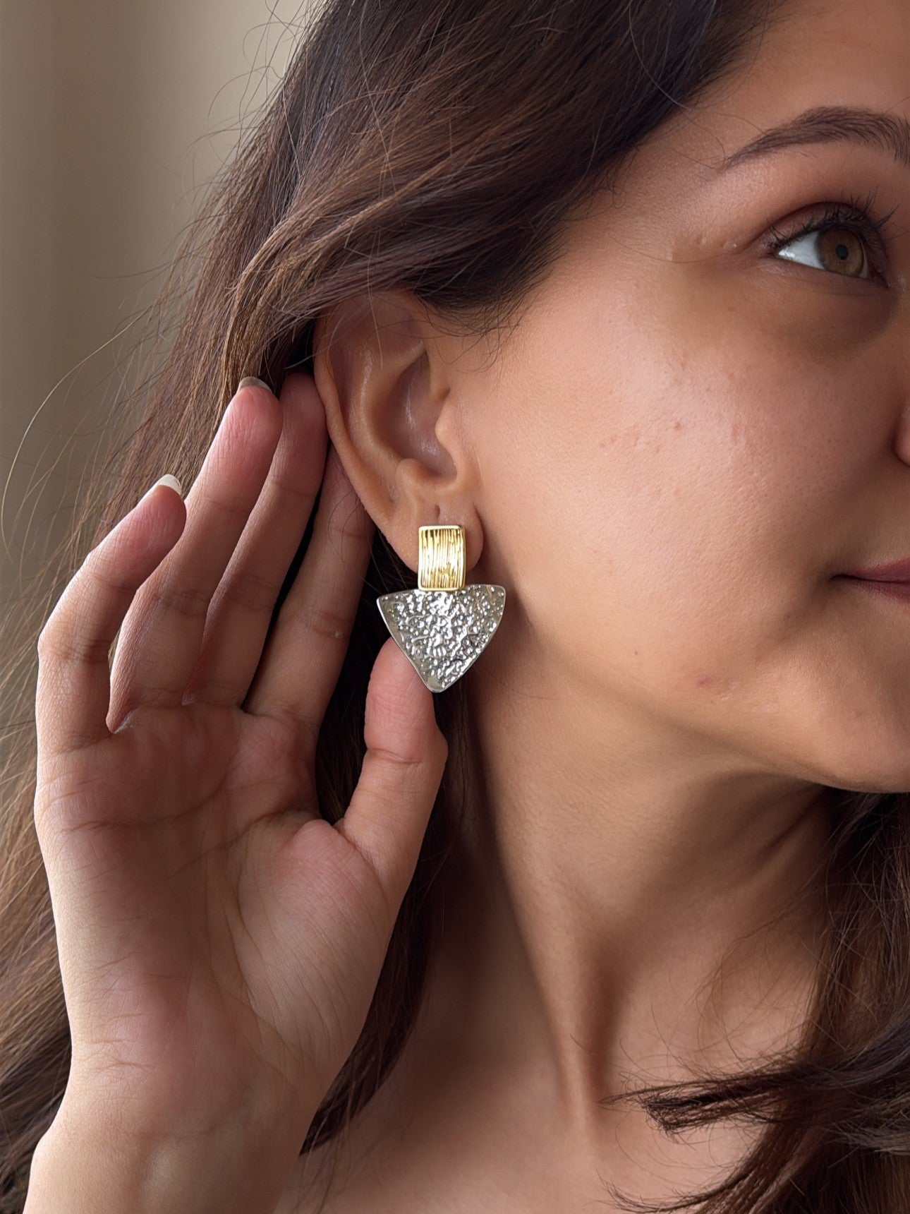 Gold & Silver Duo Earrings