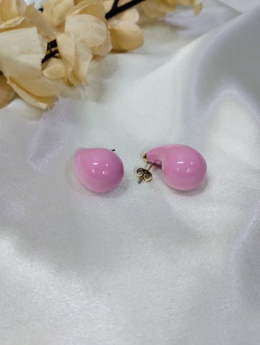 Pink Dewdrop Earrings