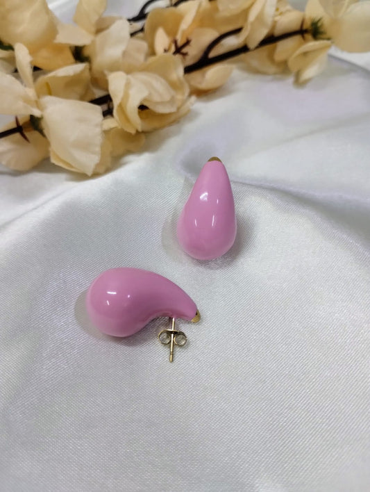 Pink Dewdrop Earrings