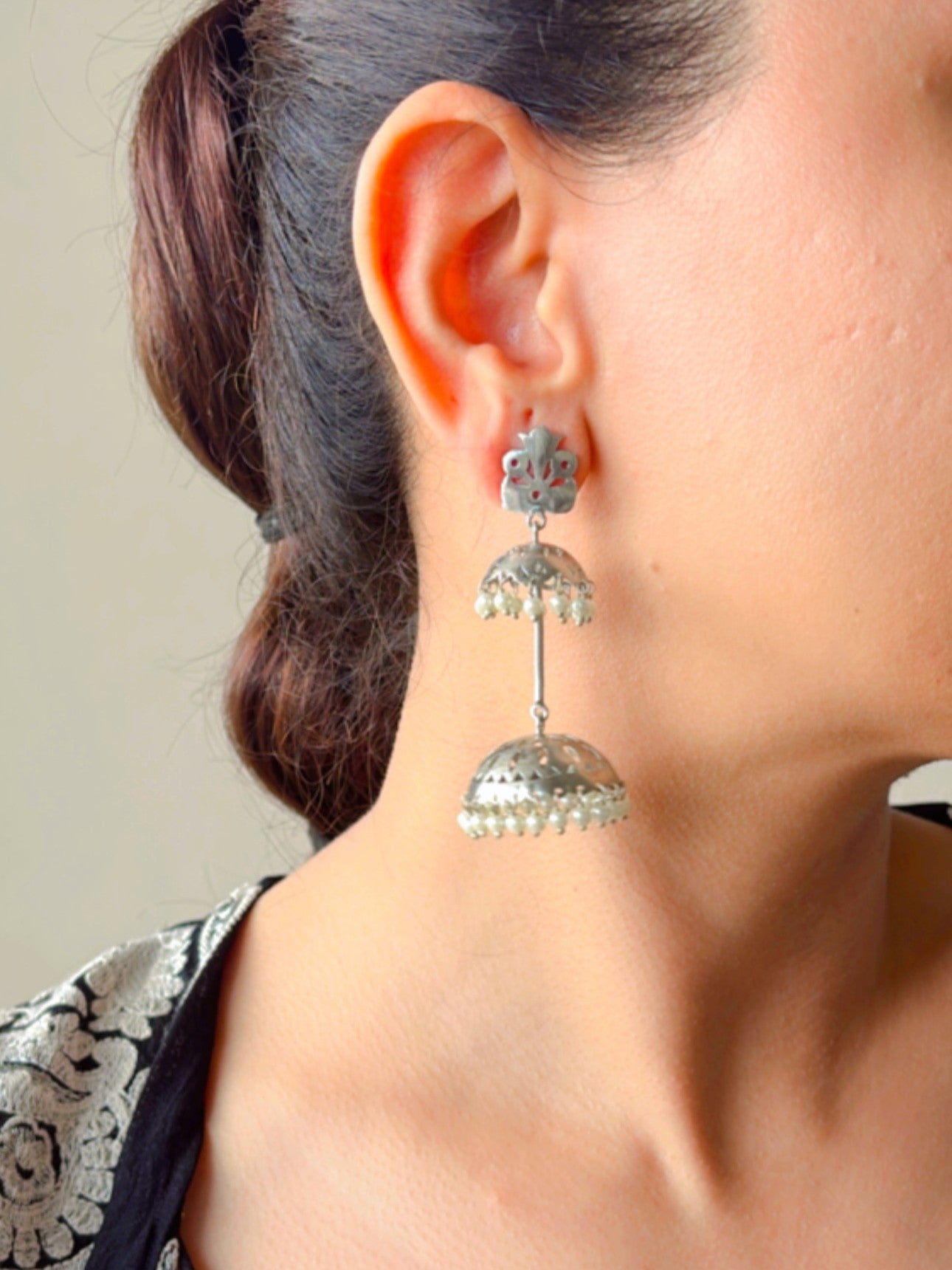 925 Silver Jhumka. NOOMI Jewellery