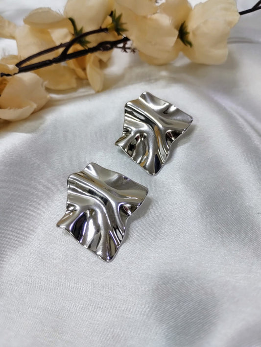 Silver Wave Earrings