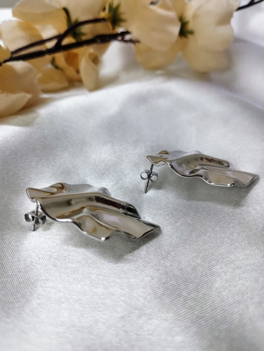 Silver Wave Earrings