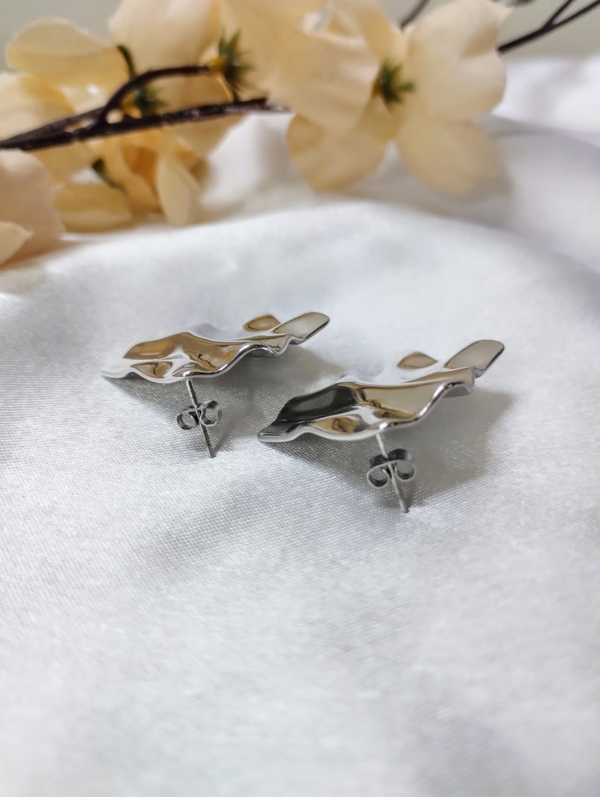 Silver Wave Earrings