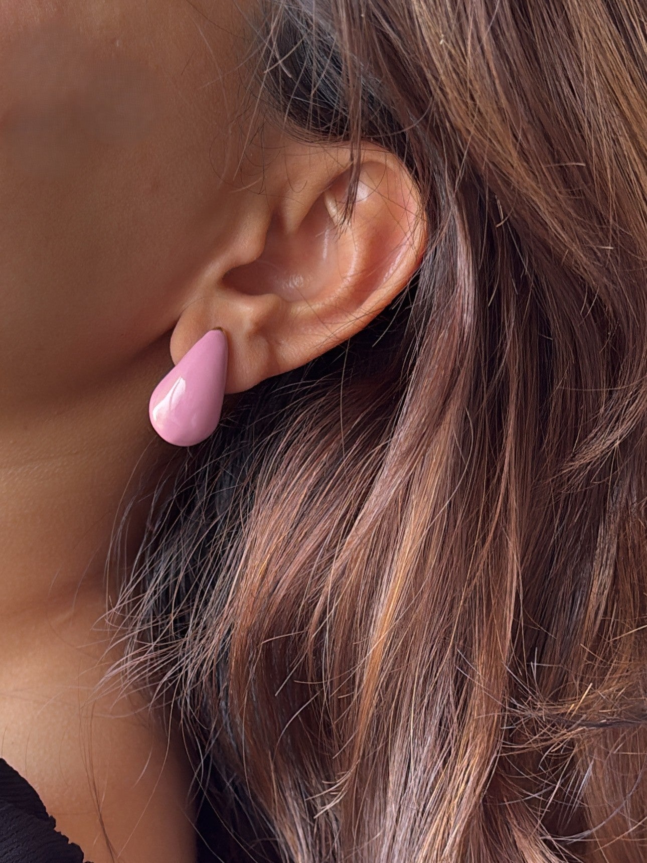 Pink Dewdrop Earrings