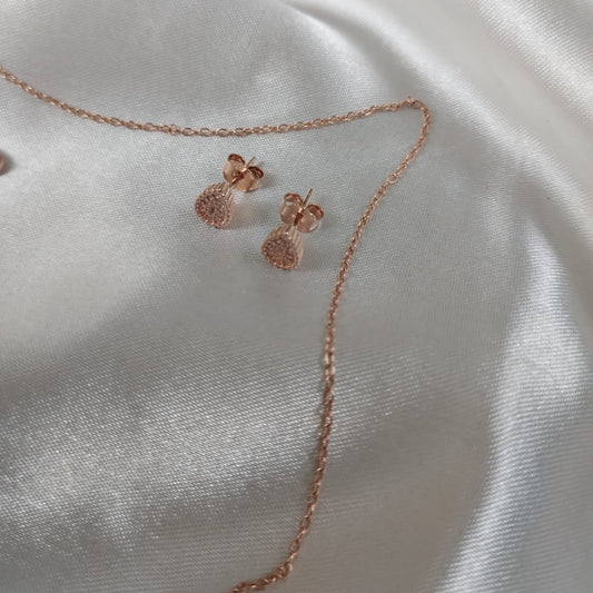 Rosé Drop Pendant Set