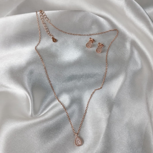 Rosé Drop Pendant Set