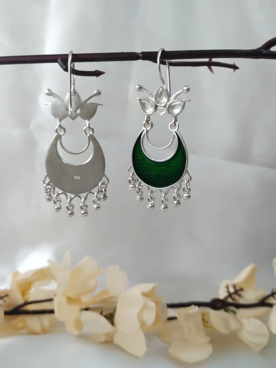 Ratnakara - Meenakari Earrings (green)