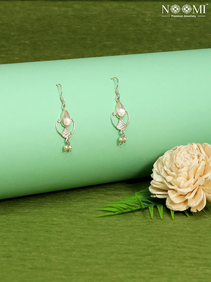 925 Silver delicate drop earrings. Ideal for Gifting. Designer Earrings 