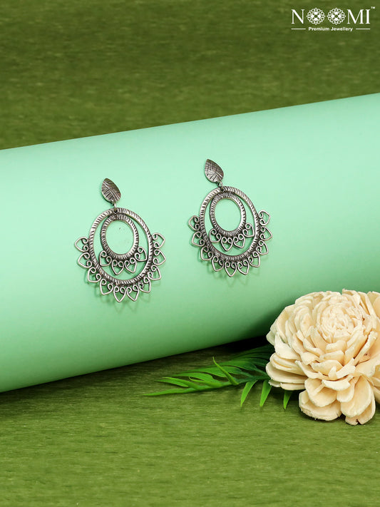 925 Silver Chand Bali Earrings. Designer Earrings 