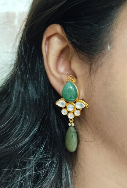 Aarya Earrings - Green