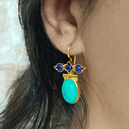 Maya Earrings - Blue