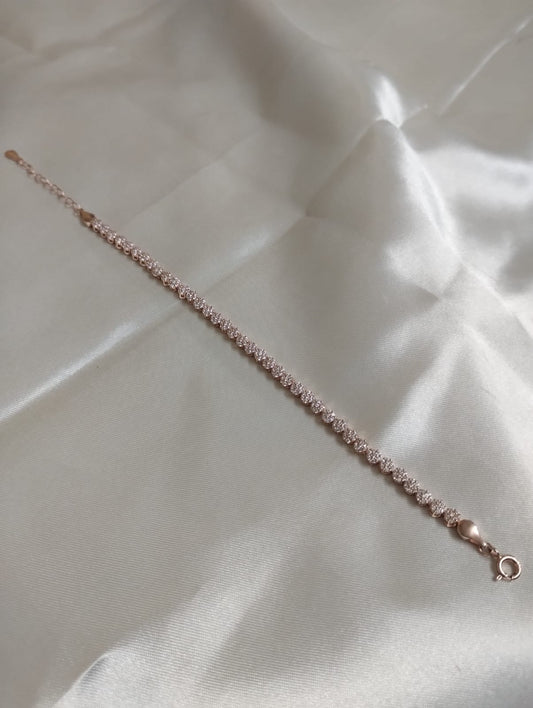Floral Elegance Tennis Bracelet