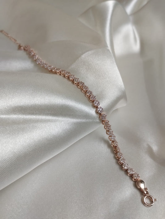 Floral Elegance Tennis Bracelet