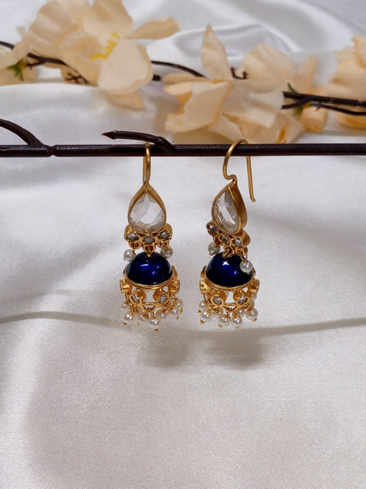 Kashish Earrings (Royal Blue)