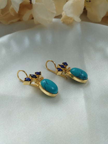 Maya Earrings - Blue