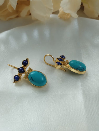 Maya Earrings - Blue