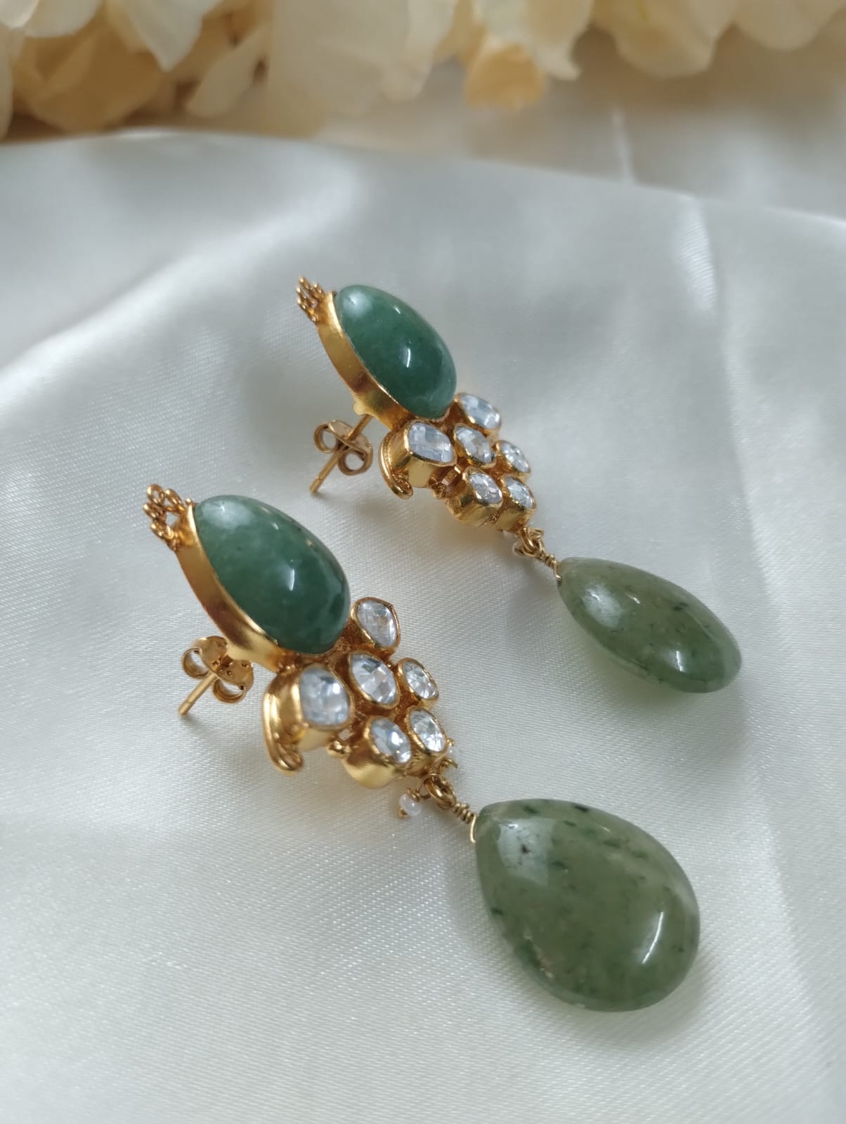 Aarya Earrings - Green