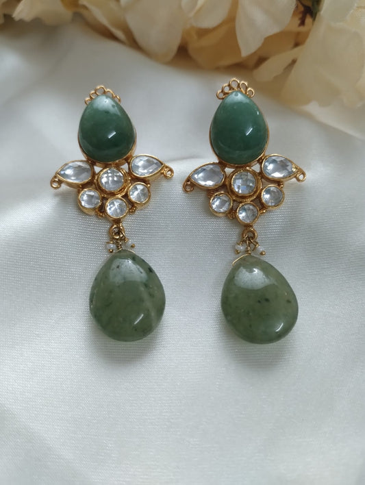 Aarya Earrings - Green