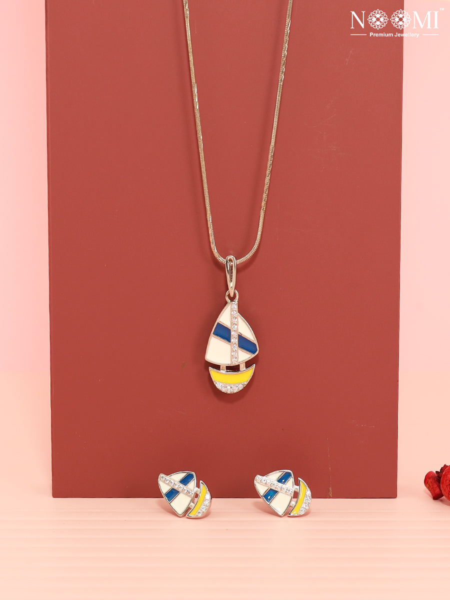 925 Silver NOOMI Designer Pendant Set