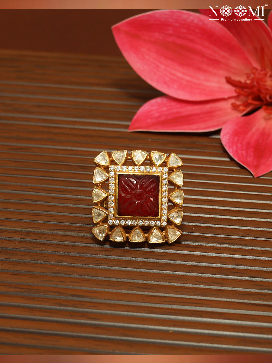 925 Silver Gold Plated NOOMI Designer Ring