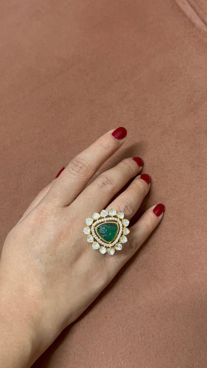 925 Silver Gold Plated NOOMI Designer Ring