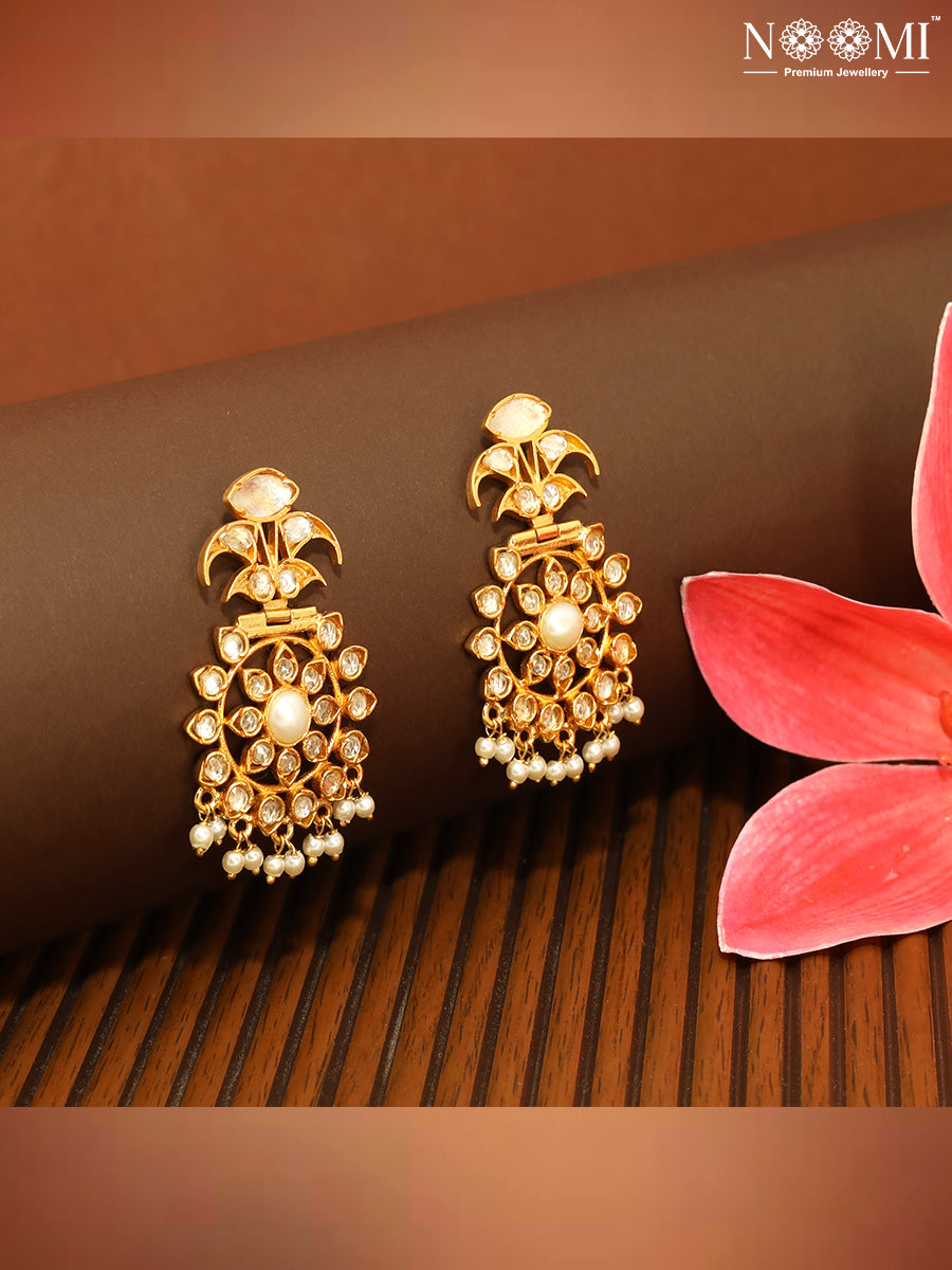 925 Silver. Gold Plated. NOOMI Designer Earrings