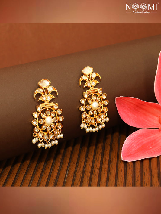 925 Silver. Gold Plated. NOOMI Designer Earrings
