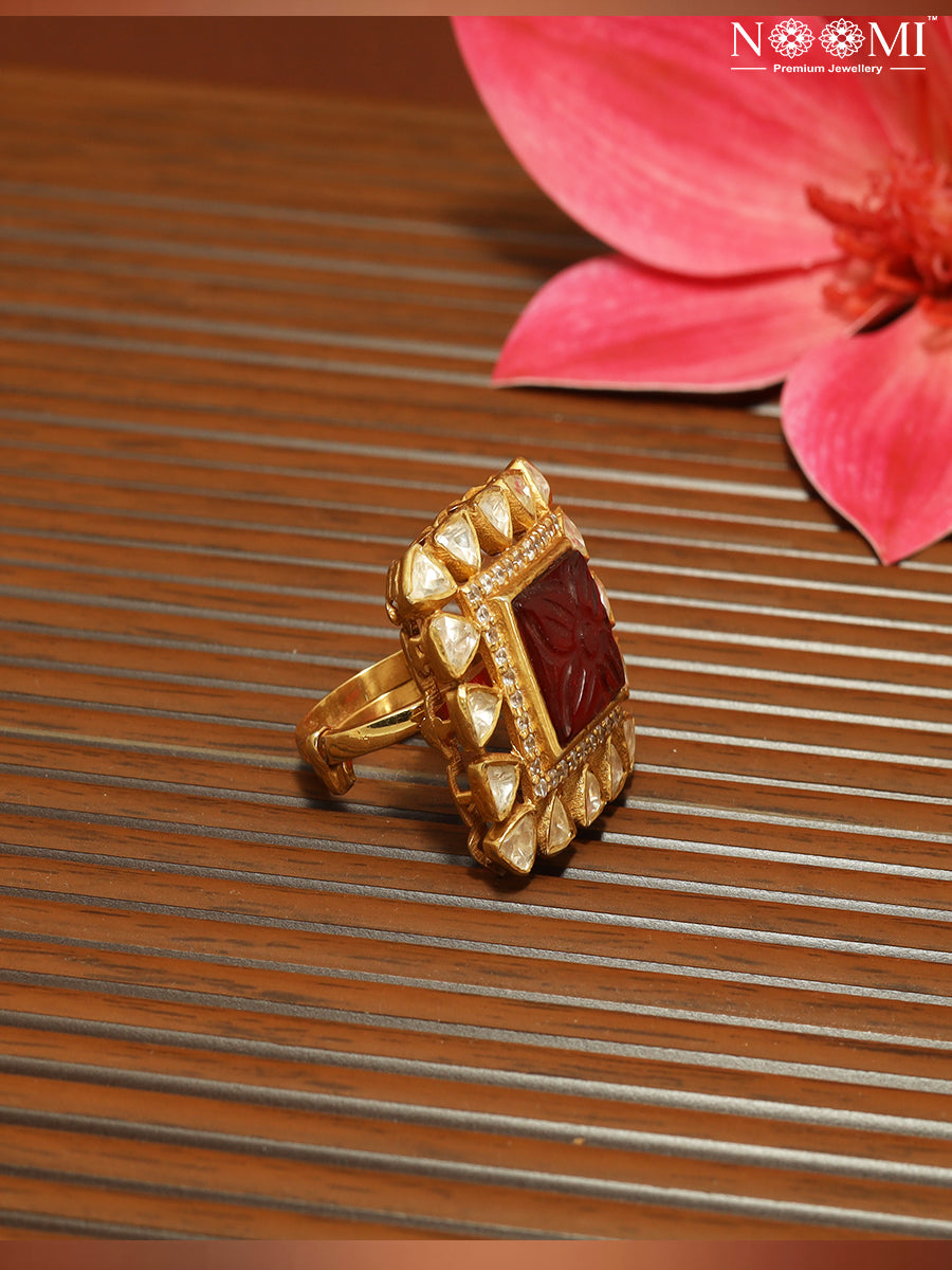925 Silver Gold Plated NOOMI Designer Ring