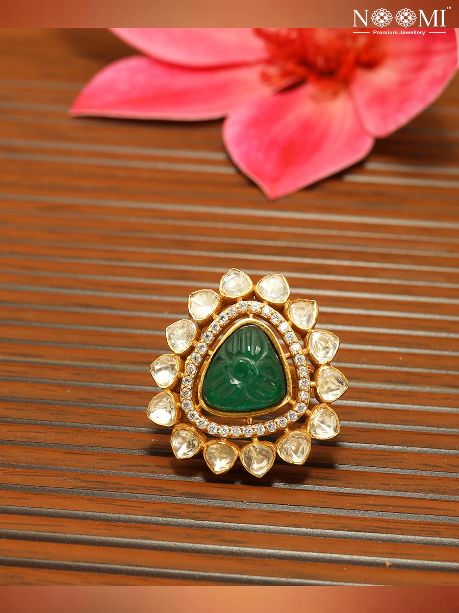 925 Silver Gold Plated NOOMI Designer Ring