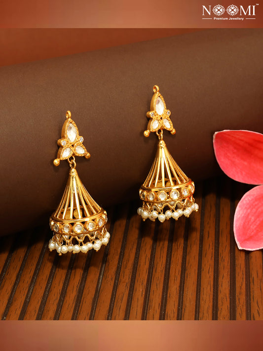 925 Silver. Gold Plated. NOOMI Designer Earrings
