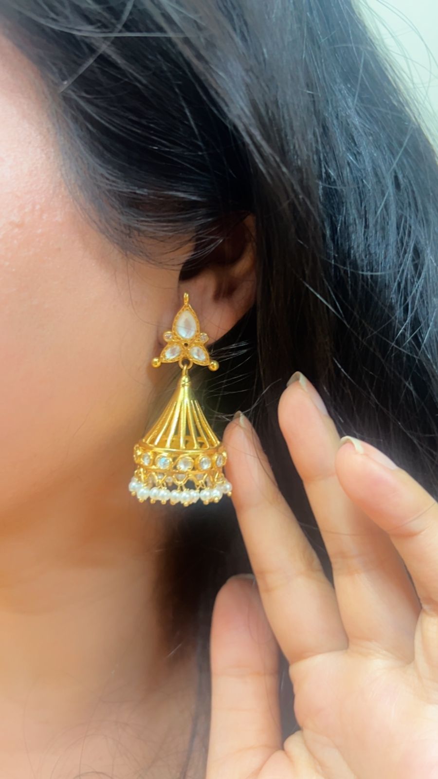 925 Silver. Gold Plated. NOOMI Designer Earrings