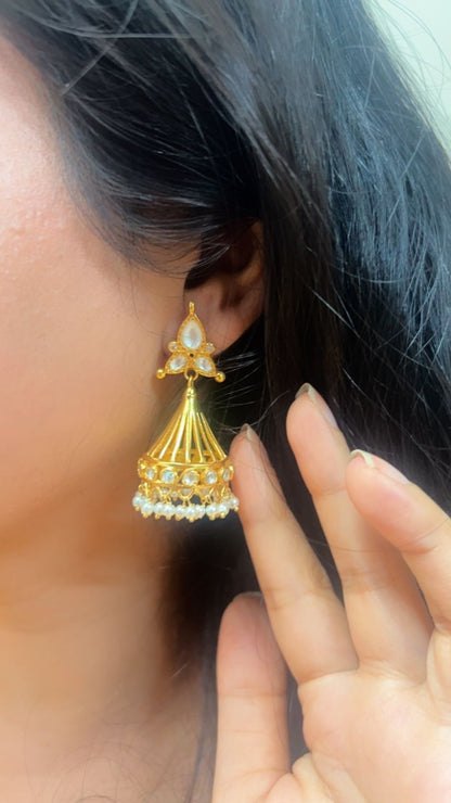 925 Silver. Gold Plated. NOOMI Designer Earrings