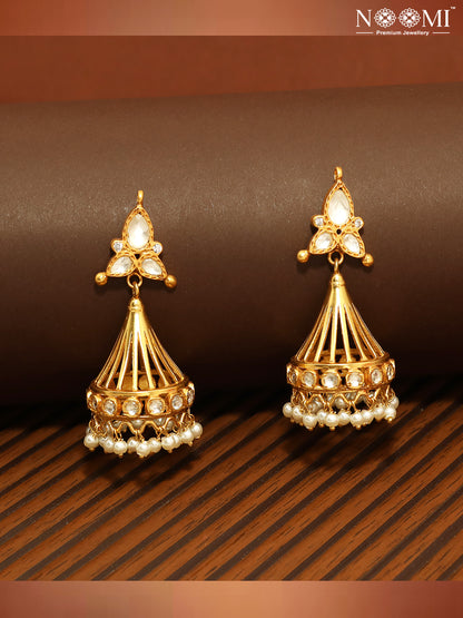 925 Silver. Gold Plated. NOOMI Designer Earrings