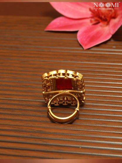 925 Silver Gold Plated NOOMI Designer Ring