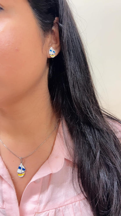925 Silver NOOMI Designer Pendant Set